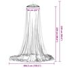 vidaXL Mosquito Net for Bed 220 Mesh White 56x56 x 86.6 "
