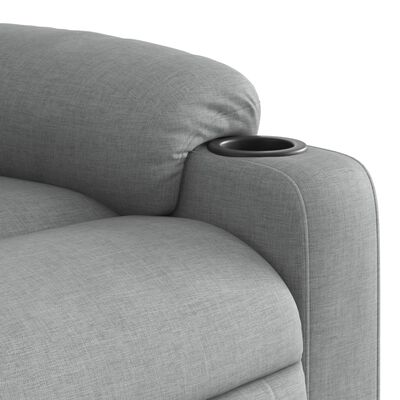 Close-up of armrest and top of arm showing stitching and padding