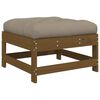 vidaXL Garden Lounge Set Honey brown Pine wood, Oxford fabric, Plywood