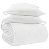 vidaXL Duvet Set with Pillow 3 pcs White Down Feather