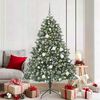 vidaXL Artificial Christmas Tree with 300 LEDs Green 70.87 in