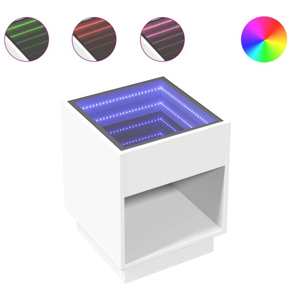 vidaXL Coffee Table White Engineered wood, Glass Medium Coffee Table