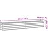 vidaXL Raised Bed Green Galvanized Steel Large Garden Planter