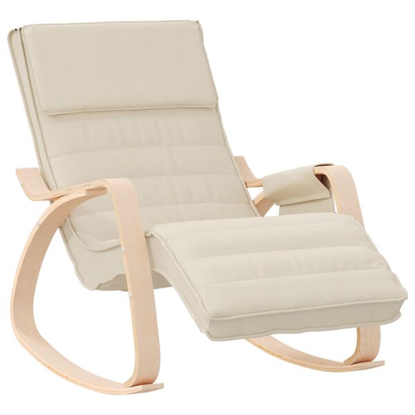 vidaXL Rocking Chair Cream