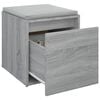 vidaXL Box Drawer Grey Sonoma Engineered Wood Box Drawer Square