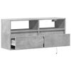 vidaXL TV Wall Cabinet Concrete grey Engineered wood Medium