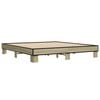 vidaXL Bed Frame Sonoma oak Engineered wood Super King Modern
