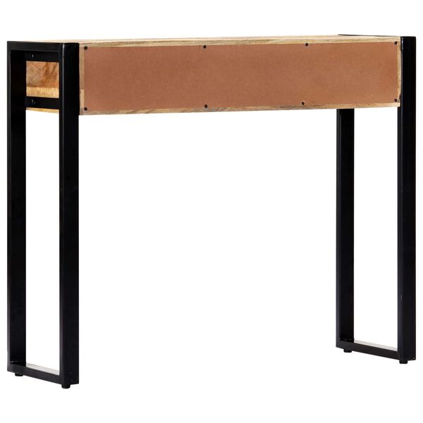 vidaXL Console Table Natural wood and black