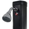 vidaXL Solar Shower Black UV-resistant PVC Large Foldable