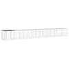 vidaXL Chicken Cage Anthracite Galvanized Steel Large Durable