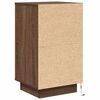 vidaXL Bedside Cabinet Brown Oak Engineered wood Compact Bedside Cabinet