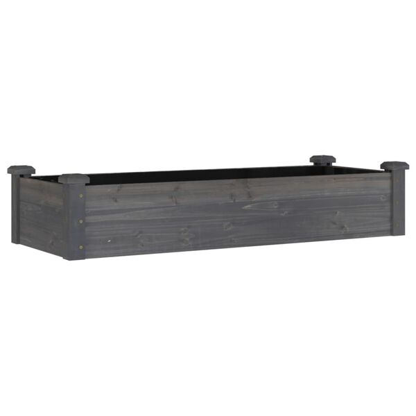 vidaXL Garden Raised Bed Planter Rectangular Rustic Wooden Planters