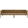 vidaXL Day Bed Honey brown Solid pine wood Twin
