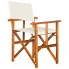 vidaXL Director Chair Set of 2 Brown and cream