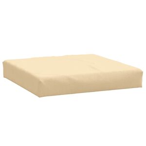 vidaXL Pallet Cushion Melange beige 100% polyester, foam fiber