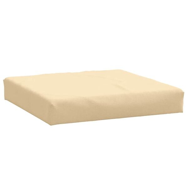 vidaXL Pallet Cushion Melange beige 100% polyester, foam fiber