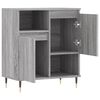 vidaXL Sideboard Gray Sonoma Engineered wood Medium Storage Sideboard