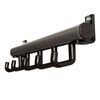 V-Part Coat Rack Techno Black Steel, Plastic, Aluminum Compact Durable