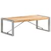 vidaXL Coffee Table Brown and grey Rough mango wood, powder-coated steel
