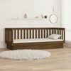 vidaXL Day Bed Honey Brown Solid pine wood Twin Convertible
