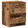 vidaXL Bedside Cabinet Old Wood Engineered wood Medium Bedside Cabinet
