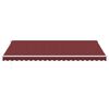 vidaXL Retractable Awning Burgundy