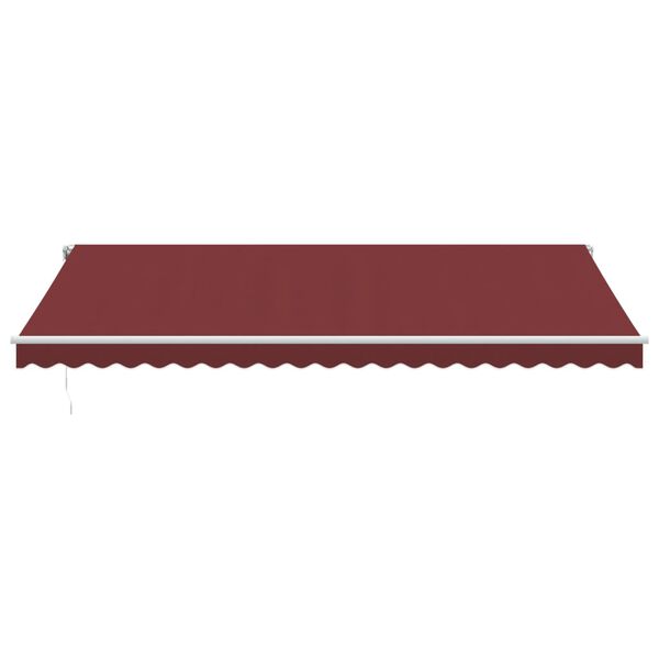 vidaXL Retractable Awning Burgundy
