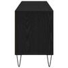 vidaXL TV Cabinet Black Oak 59.06 x 11.81 x 17.52 in Engineered Wood