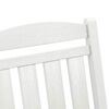 vidaXL Garden Rocking Chair White 70 x 92 x 108cm HDPE