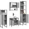 vidaXL Bathroom Furniture Set Grey Sonoma