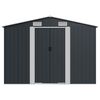 vidaXL Garden Shed Anthracite Galvanized steel Large Durable