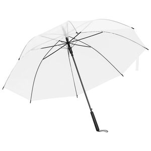 vidaXL Umbrella Transparent POE, powder-coated metal Medium Foldable
