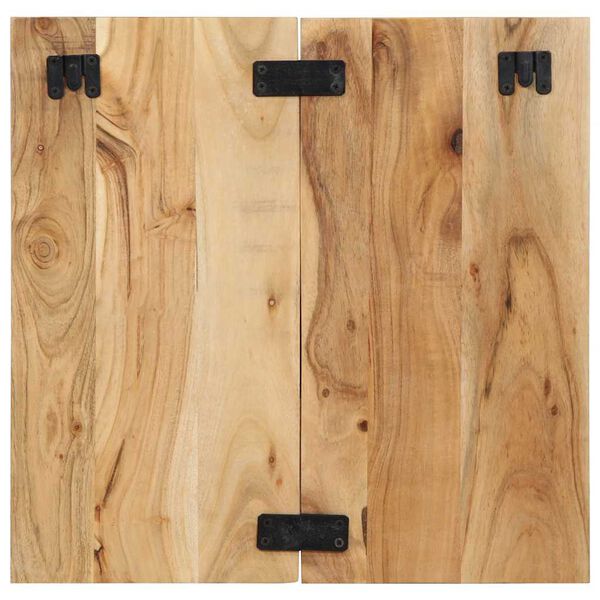 vidaXL Bedside Cabinet Set of 2 Natural Acacia Solid Acacia wood Small