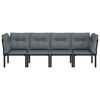 vidaXL Garden Lounge Set Black and Grey
