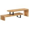vidaXL TV Stand Natural Mango Wood Solid Mango Wood, Wrought Iron Medium