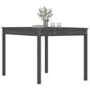 vidaXL Garden Table Grey Solid Pine Wood 47.6 x 32.5 x 29.9 in Durable