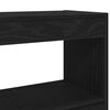 vidaXL Book Cabinet Black Oak 39.37 x 11.81 x 40.55 in Engineered Wood