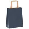 vidaXL Paper Bags 250 pcs with Handles Blue 18x8x22 cm