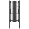 vidaXL Garden Fence Gate Steel 39.4x78.7" Anthracite