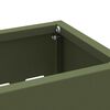 vidaXL Umbrella Stand Olive green 11.02 x 4.72 x 16.14 in Steel