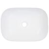 vidaXL Wash Basin 17.9x12.6x5.1" Ceramic White
