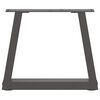 vidaXL Dining Table Leg Set of 2 Anthracite Powder-Coated Steel Medium