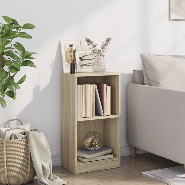 vidaXL Bookshelf Sonoma oak Engineered wood Compact Bookshelf