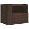 vidaXL Wall-mounted Bedside Cabinet Set of 2 Brown Oak Engineered Wood