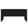 vidaXL Coffee Table Black Engineered wood Medium Hidden Compartments