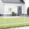 vidaXL Garden Fence White 10.2 x 1.5 m Powder-coated steel