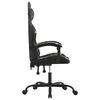 vidaXL Gaming Chair Black and Camouflage Faux Leather