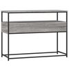 vidaXL Console Table Grey Sonoma Engineered Wood, Metal