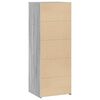 vidaXL Highboard Grey Sonoma Engineered Wood Medium Highboard
