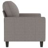 vidaXL 2-seater Sofa Taupe Polyester, Metal, Textilene, Foam